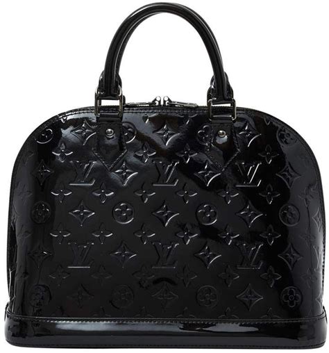 louis vuitton black patent leather handbag|louis vuitton black in handbags.